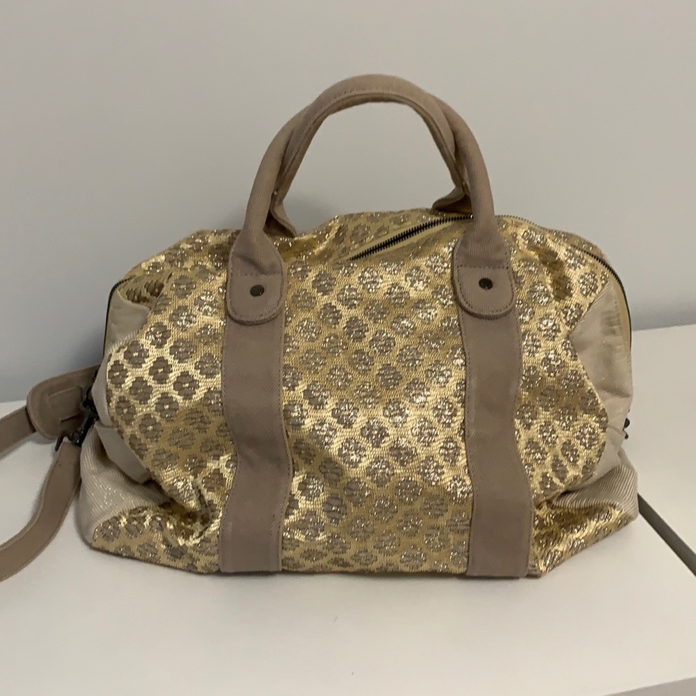 Deux Lux Metallic Duffle Bag